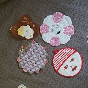 Vintage Handmade Hot Pad Trivets Teapot Warmer